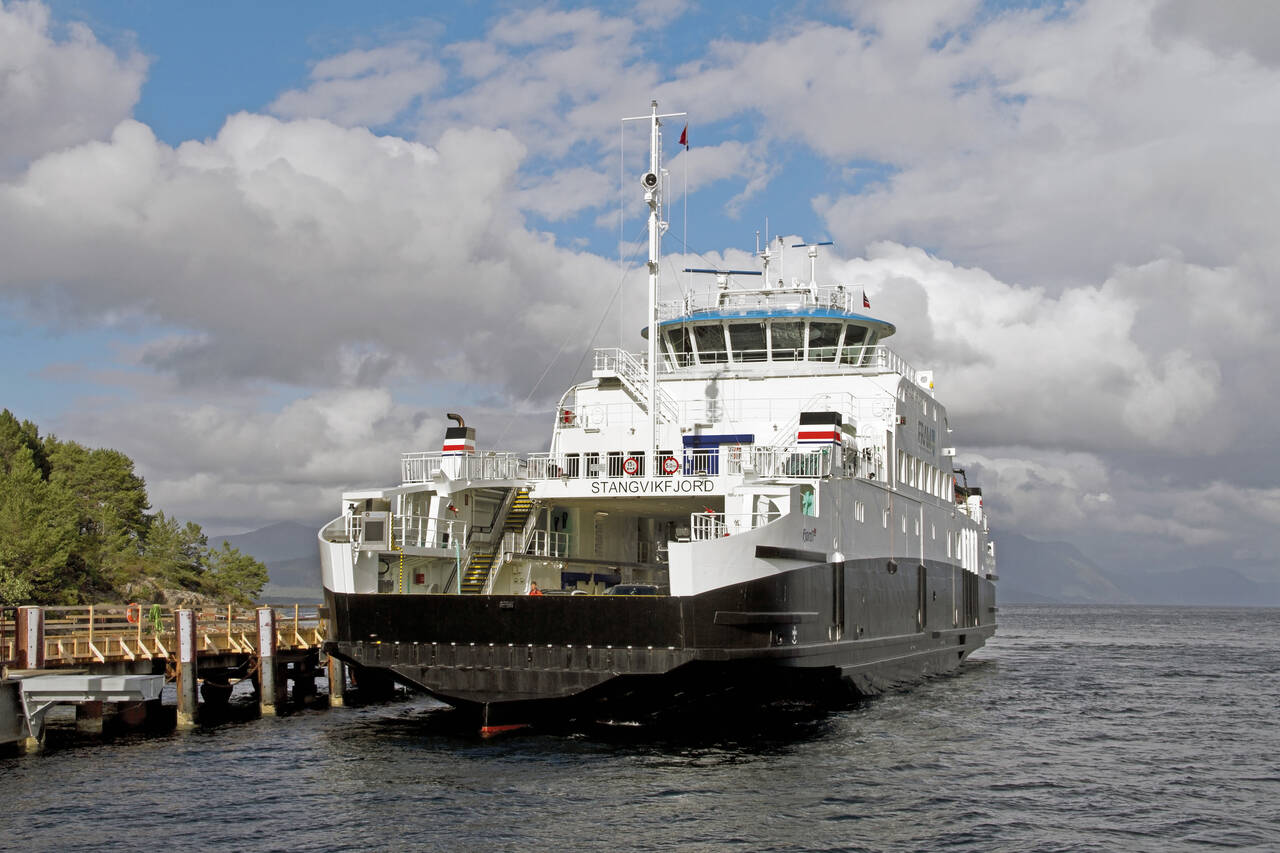  «Stangvikfjord» ankom Kristiansund lørdag 8. august. (Foto: Terje Holm)