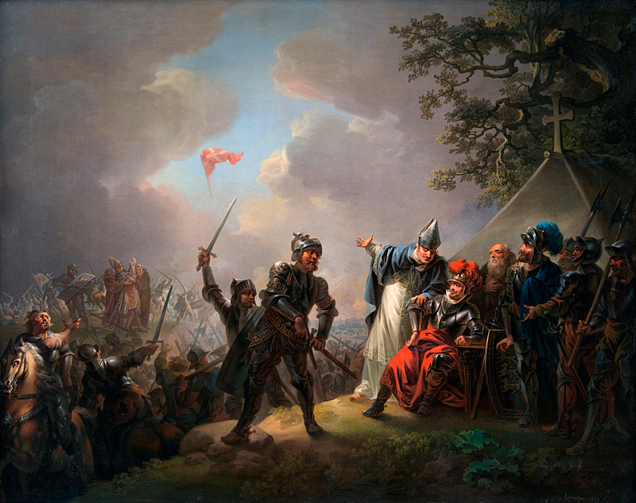 Volmerslaget ved Lyndanisse (Tallin) i Estland den 15. juni 1219. Foto: Wikimedia Commons