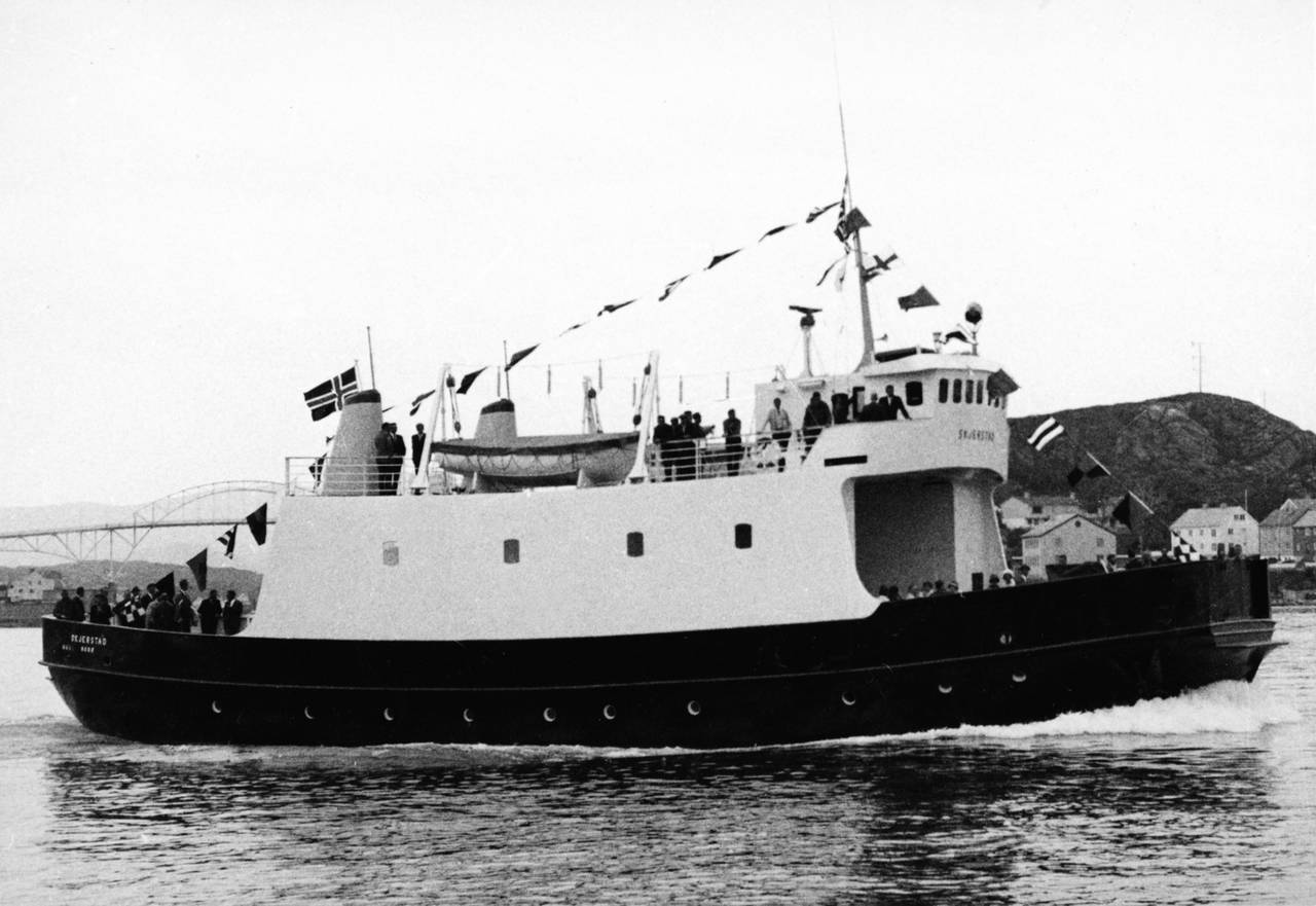 «Skjerstad» på overleveringstur ved Kristiansund havn i 1967.