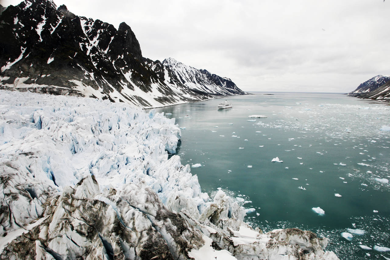 Issmelting på Svalbard. Illustrasjonsfoto: Erik Johansen / NTB scanpix