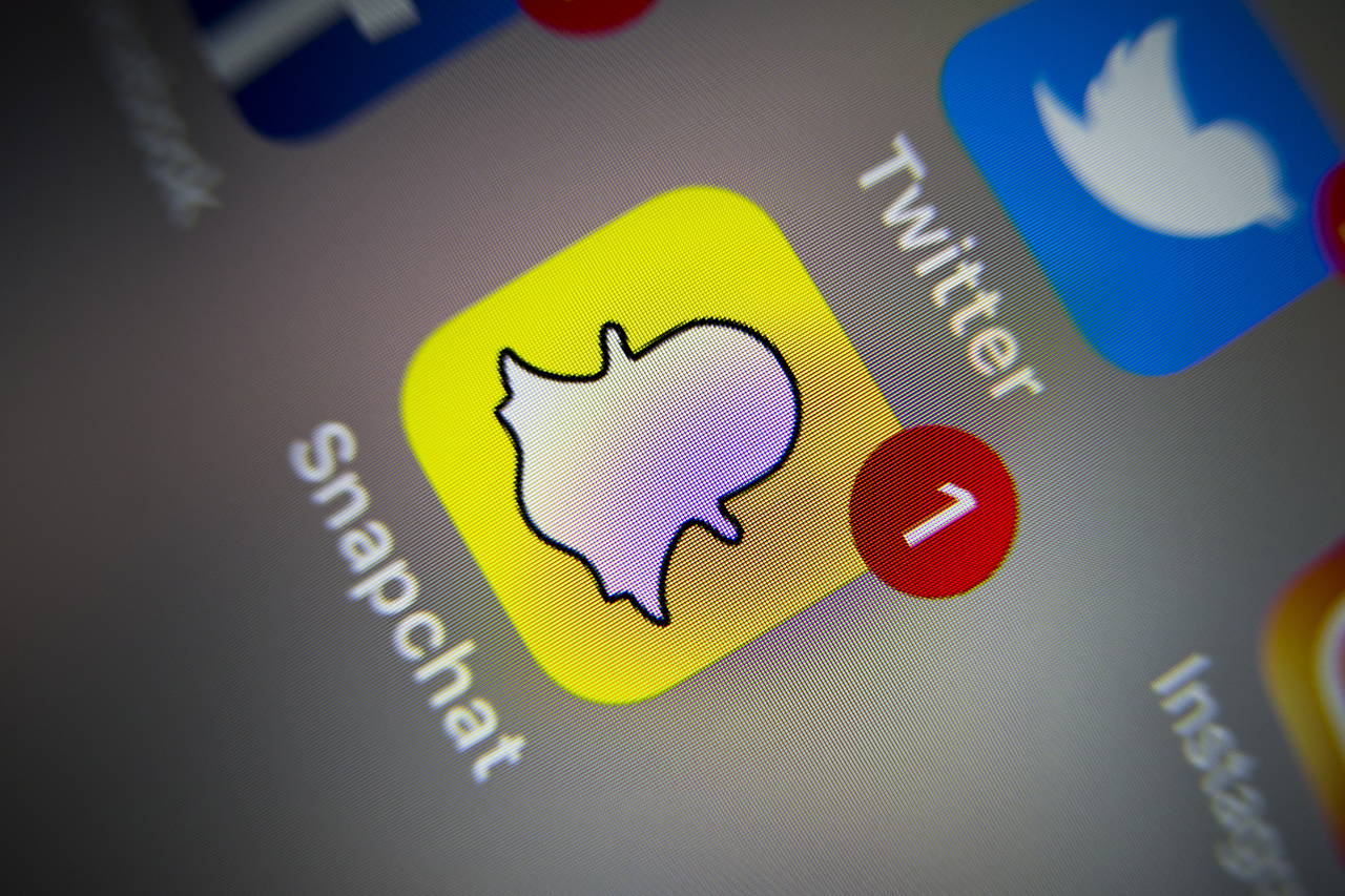 Sosiale medier: Messenger, Twitter, Instagram, Facebook og Snapchat. Apper på iPhone Foto: Håkon Mosvold Larsen / NTB scanpix